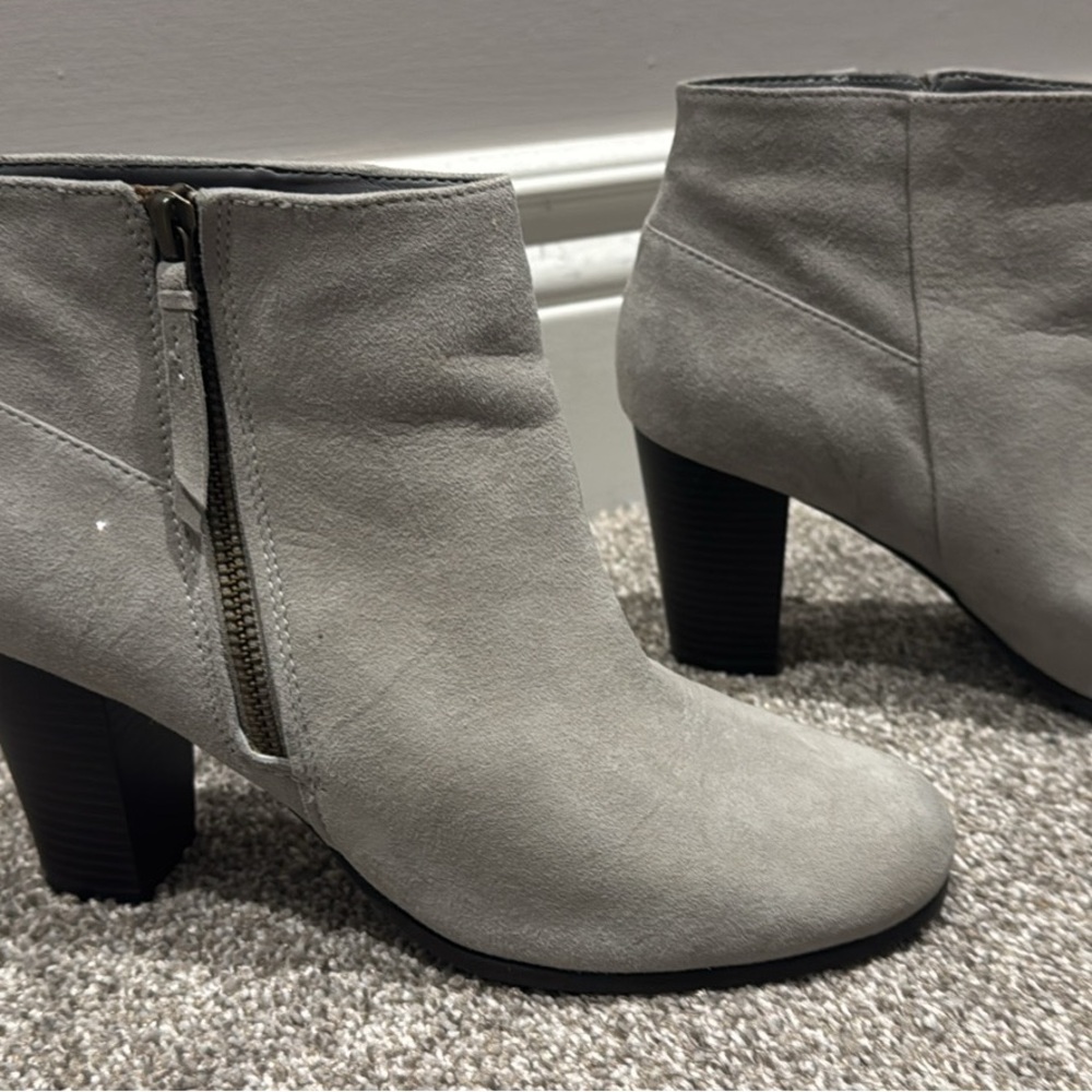 Cole Haan Light Gray Ankle Booties